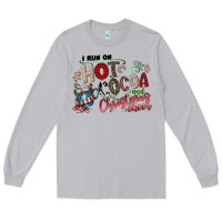 Moon Dust I Run Hot Cocoa And Christmas Cheer Long Sleeve Tee - CowhideDigitalArt