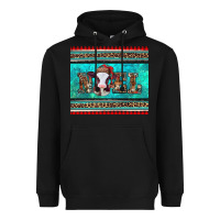 Black western christmas baby cow noel tumbler Heavyweight Hoodie - Jasminsmagicworld