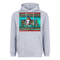 Heather Grey western christmas baby cow noel tumbler Heavyweight Hoodie - Jasminsmagicworld
