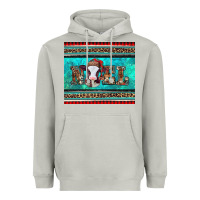 Western Christmas Baby Cow Noel Tumbler Heavyweight Hoodie | Teevron