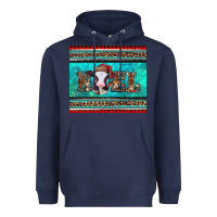 Navy western christmas baby cow noel tumbler Heavyweight Hoodie - Jasminsmagicworld