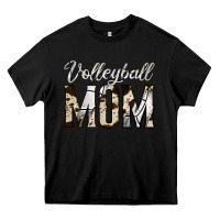 Black volleyball  mom Heavy Core Tee - Jasminsmagicworld