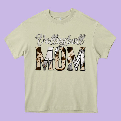 Volleyball  Mom Heavy Core Tee Designed By Jasminsmagicworld