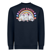 Navy Happy easter bunny tails Heavyweight Sweatshirt - RanaPortraitStore