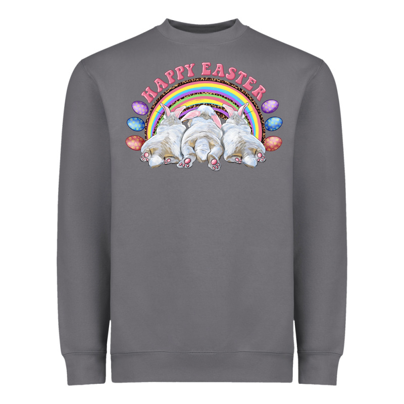 Happy Easter Bunny Tails Heavyweight Sweatshirt by RanaPortraitStore | Teevron