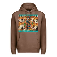 Chestnut texas sunflower cactus cowhide Premium Hoodie - Artiststas