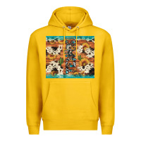 Lemon texas sunflower cactus cowhide Premium Hoodie - Artiststas