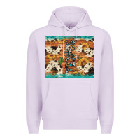 Lilac texas sunflower cactus cowhide Premium Hoodie - Artiststas