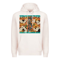 Pale Pink texas sunflower cactus cowhide Premium Hoodie - Artiststas
