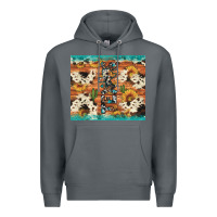Rock texas sunflower cactus cowhide Premium Hoodie - Artiststas