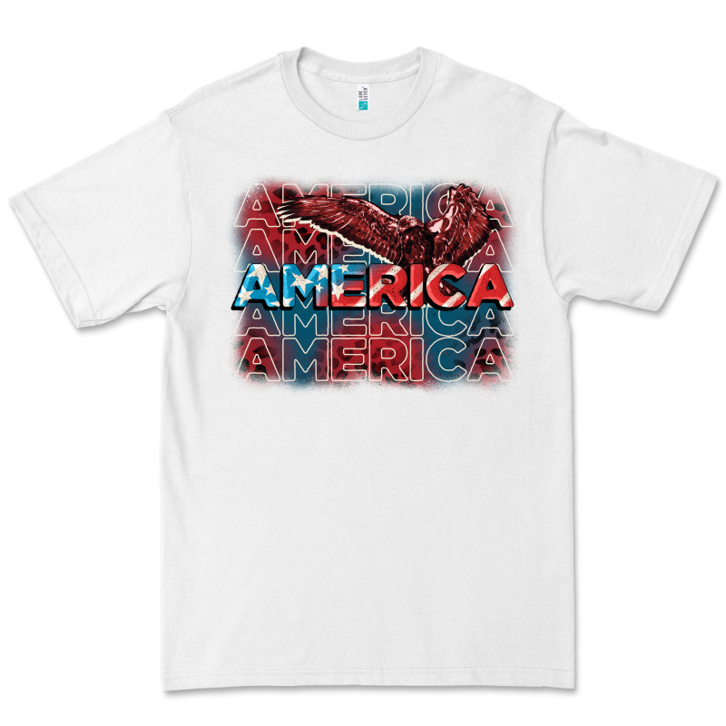 America America America America 4th Of July Premium Tee by FaDigitalArtStudio | Teevron
