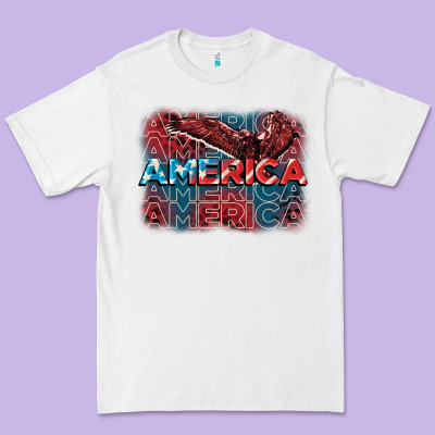 America America America America 4th Of July Premium Tee Designed By Fadigitalartstudio