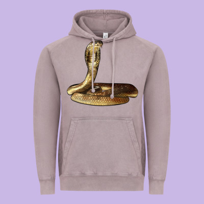King Cobra Snake Vintage Hoodie Designed By Lillyallendesigns