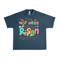 Midnight Navy easter he is not here for he has risen just as he Urban Heavy Tee - LillyAllenDesigns