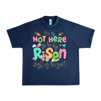 Navy easter he is not here for he has risen just as he Urban Heavy Tee - LillyAllenDesigns
