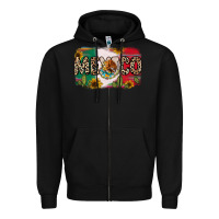 Black Mexico Zipper Hoodie - RanaPortraitStore