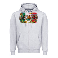 Heather Grey Mexico Zipper Hoodie - RanaPortraitStore