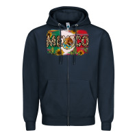 Navy Mexico Zipper Hoodie - RanaPortraitStore