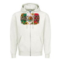 Oatmeal Heather Mexico Zipper Hoodie - RanaPortraitStore