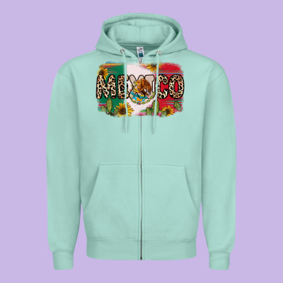Mexico Zipper Hoodie Designed By Ranaportraitstore