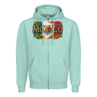 Seafoam Mexico Zipper Hoodie - RanaPortraitStore