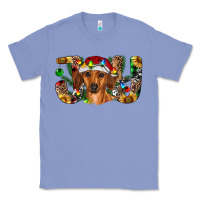 Colony Blue dachshund christmas joy Classic Tee - RanaPortraitStore