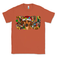 Copper dachshund christmas joy Classic Tee - RanaPortraitStore