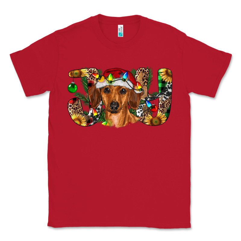 Dachshund Christmas Joy Classic Tee by RanaPortraitStore | Teevron