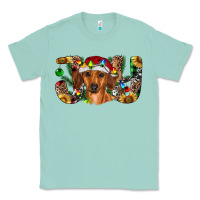 Seafoam dachshund christmas joy Classic Tee - RanaPortraitStore