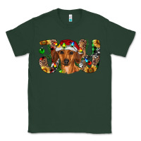 Sports Green dachshund christmas joy Classic Tee - RanaPortraitStore
