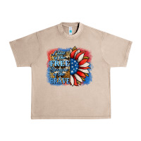 French Oak patriotic sunflower land of the free Urban Heavy Tee - Jasminsmagicworld