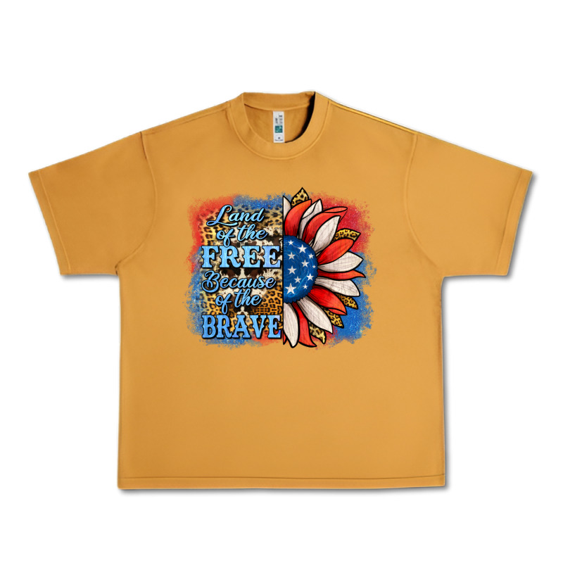 Patriotic Sunflower Land Of The Free Urban Heavy Tee by Jasminsmagicworld | Teevron