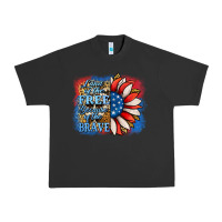 Pigment Black patriotic sunflower land of the free Urban Heavy Tee - Jasminsmagicworld