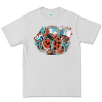 Dove Grey American wines Premium Tee - FaDigitalArtStudio