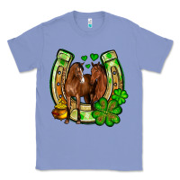 Colony Blue St. Patrick's Day horse horseshoe Classic Tee - OliviaCreatesArt