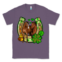 Lavender St. Patrick's Day horse horseshoe Classic Tee - OliviaCreatesArt