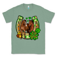 Sage St. Patrick's Day horse horseshoe Classic Tee - OliviaCreatesArt