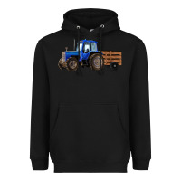 Black Farm Tractor Heavyweight Hoodie - RanaPortraitStore