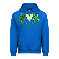 Cobalt Peace Love Cure Non Hodgkins Lympoma Urban Hoodie - Jasminsmagicworld