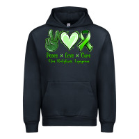 Navy Peace Love Cure Non Hodgkins Lympoma Urban Hoodie - Jasminsmagicworld