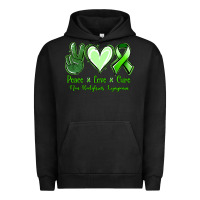 Pigment Black Peace Love Cure Non Hodgkins Lympoma Urban Hoodie - Jasminsmagicworld