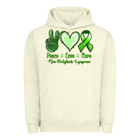 Pigment Pistachio Peace Love Cure Non Hodgkins Lympoma Urban Hoodie - Jasminsmagicworld
