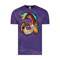Cloud Purple farm life alphabet lowercase letters a Vintage Tee - BundleAndBundleShop