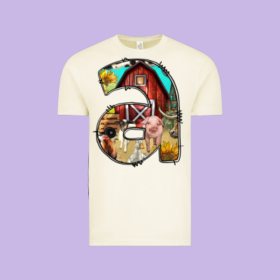 Farm Life Alphabet Lowercase Letters A Vintage Tee Designed By Bundleandbundleshop