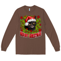 Chestnut meowy christmas Long Sleeve Tee - CowhideDigitalArt