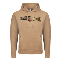 Vintage Coffee Steelhead Trout Vintage Hoodie - LillyAllenDesigns
