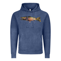 Vintage Denim Steelhead Trout Vintage Hoodie - LillyAllenDesigns