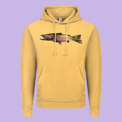 Steelhead Trout Vintage Hoodie Designed By Lillyallendesigns