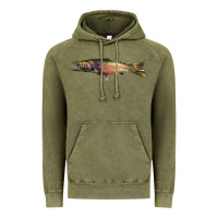 Vintage Olive Steelhead Trout Vintage Hoodie - LillyAllenDesigns