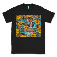 Black baby pigs with leopard cowhide and sunflowers Classic Tee - Artiststas